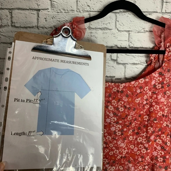 Lulus Women’s floral print ruched long sleeve top Feminine romantic size large - Picture 4 of 14